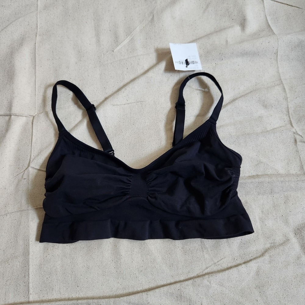 New Skims Large L Seamless Sculpt Bralette BR-SCP-3355 Onyx Black NWT Bra